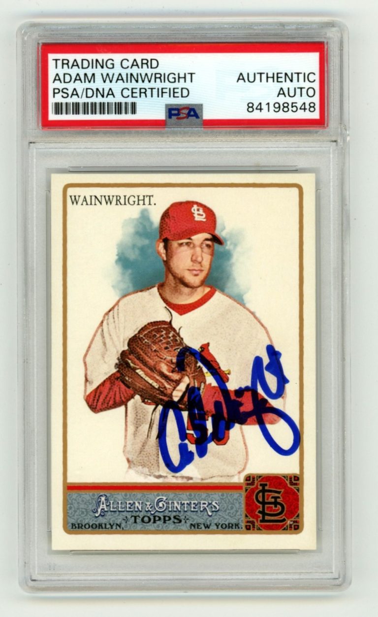 Adam Wainwright 2011 Topps Allen & Ginter #280 Signed Auto PSA Authentic Auto