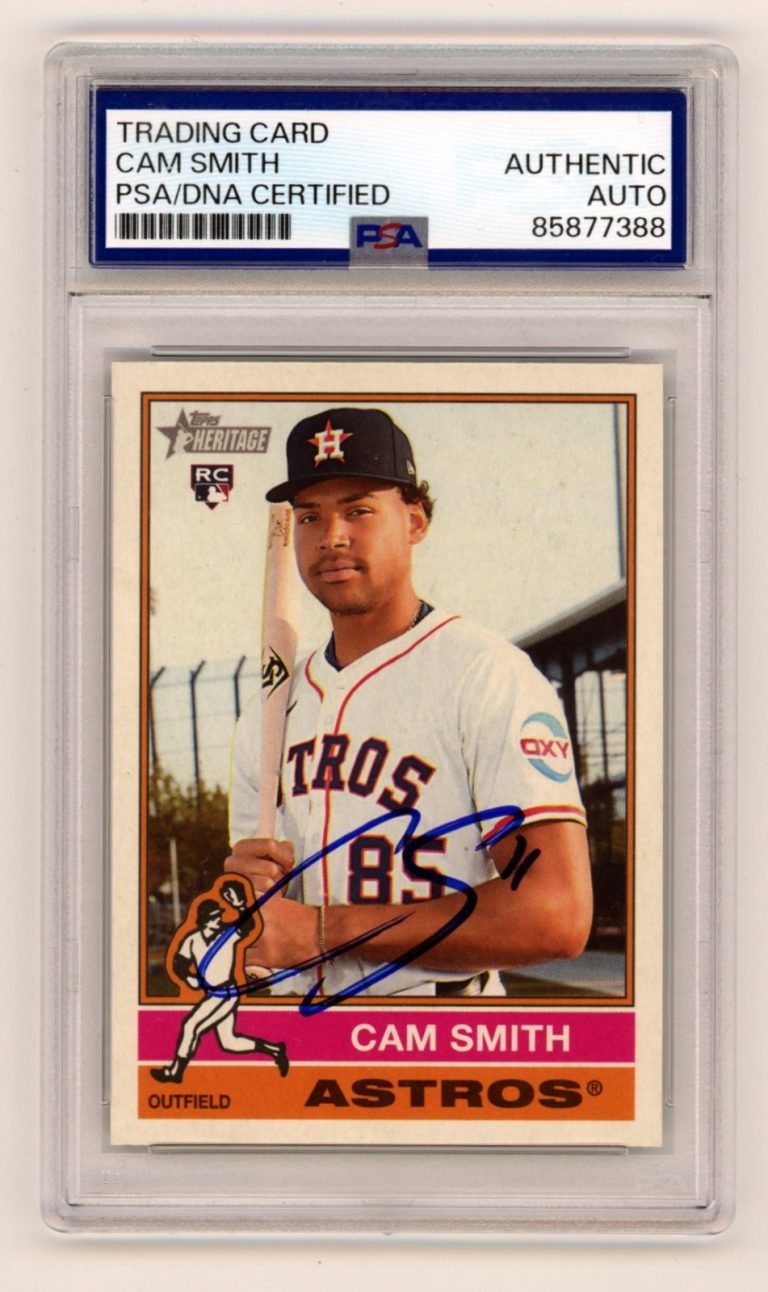 Cam Smith 2025 Topps Heritage High Number Signed Auto RC PSA Authentic Auto A