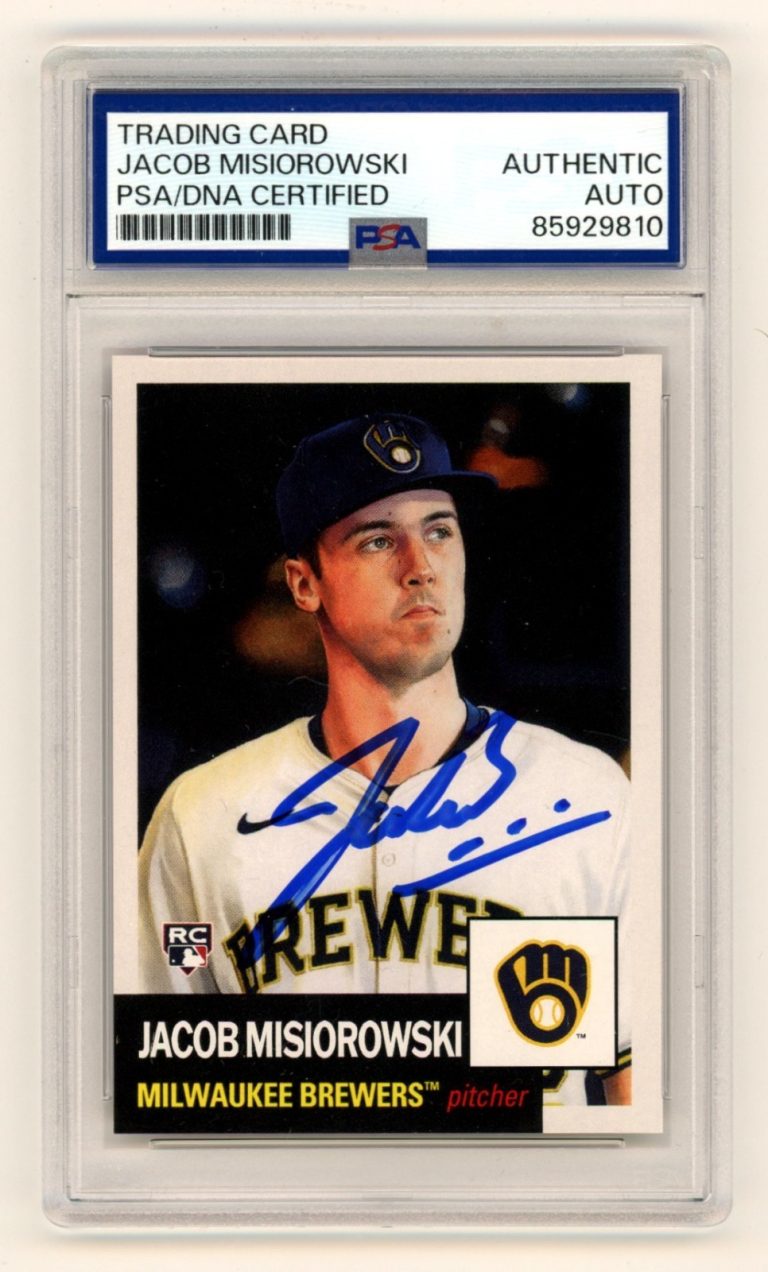 Jacob Misiorowski 2026 Topps Living 916 Signed Auto Rookie RC PSA Authentic Auto