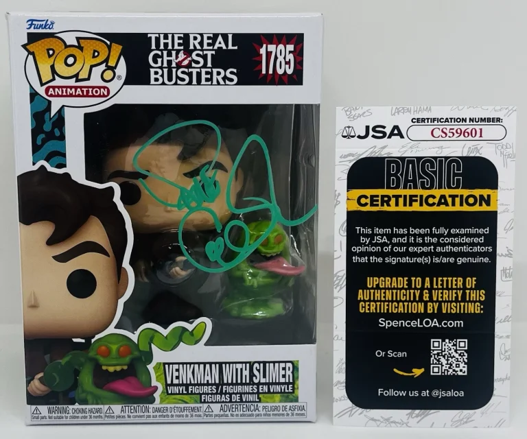 DAVE COULIER SIGNED VENKMAN POP FUNKO FIGURE THE REAL GHOSTBUSTERS JSA COA