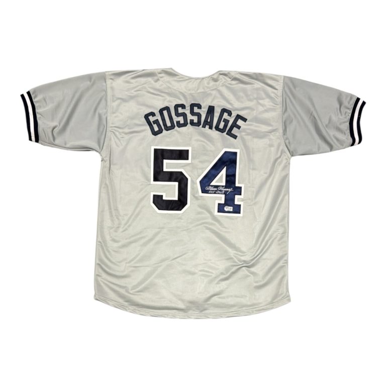 Goose Gossage Signed Yankees Custom Jersey w/ HOF 2000 Beckett Witness BAS COA
