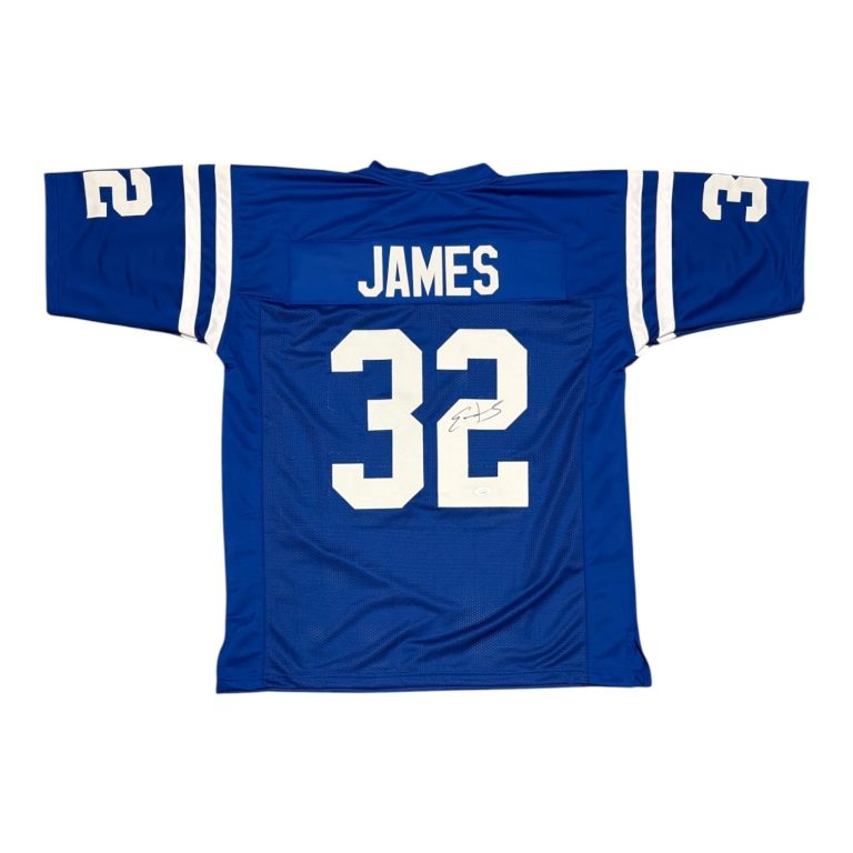 Edgerrin James Signed Autographed Indianapolis Colts Custom Jersey JSA COA