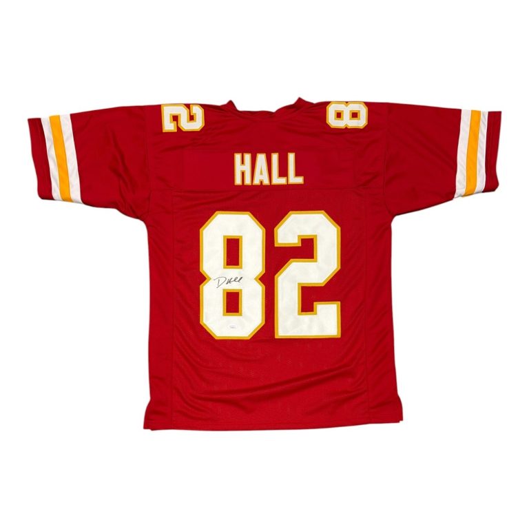 Dante Hall Signed Autographed Kansas City Chiefs Custom Jersey JSA COA