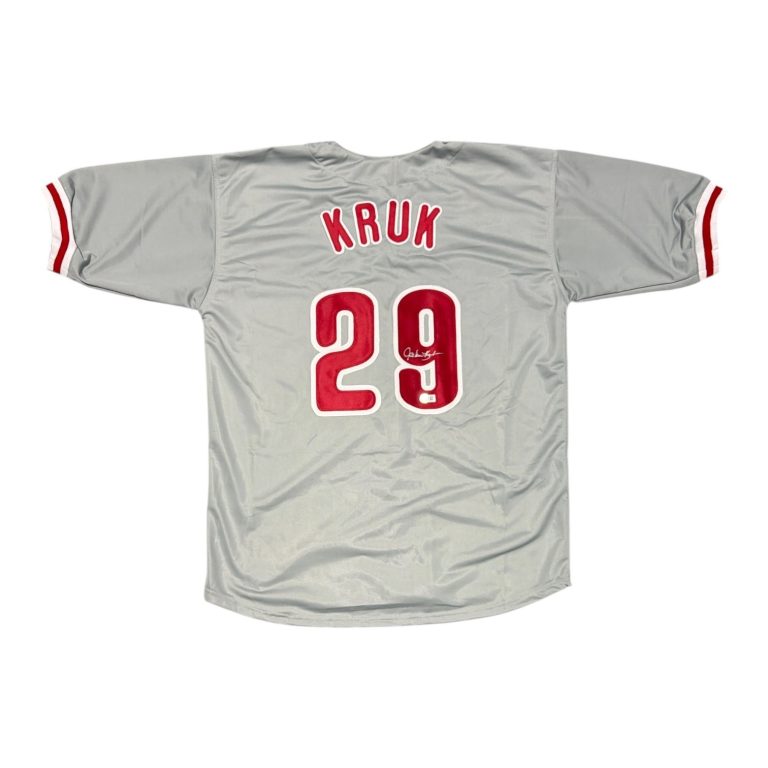 John Kruk Signed Autographed Philadelphia Phillies Custom Jersey Beckett BAS COA