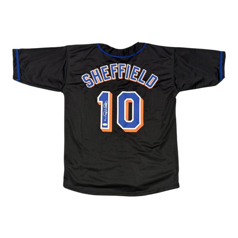 Gary Sheffield Signed Autographed New York Mets Custom Jersey JSA Witness COA