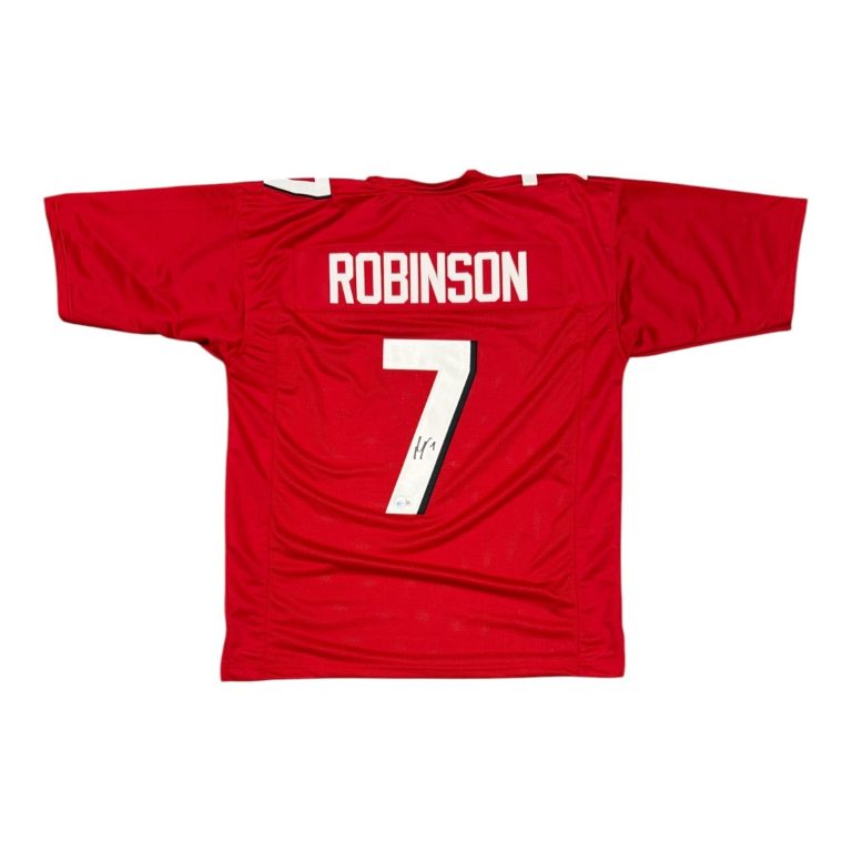 Bijan Robinson Signed Atlanta Falcons Custom Jersey Beckett Witness BAS COA