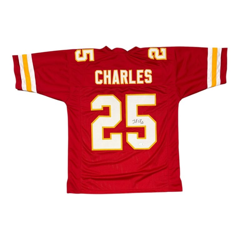 Jamaal Charles Signed Kansas City Chiefs Custom Jersey JSA Witness COA