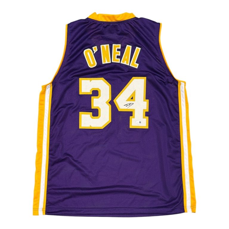 Shaquille O'Neal Signed Los Angeles Lakers Custom Jersey JSA Witness COA