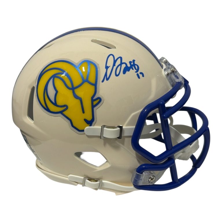Davante Adams Signed Los Angles Rams Retro Mini Helmet Beckett Witness BAS COA