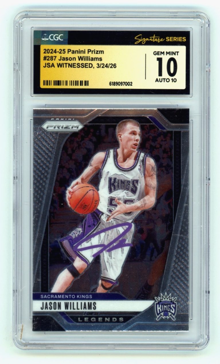 Jason Williams 2024-25 Panini Prizm #287 Signed JSA CGC 10 10 Auto Kings