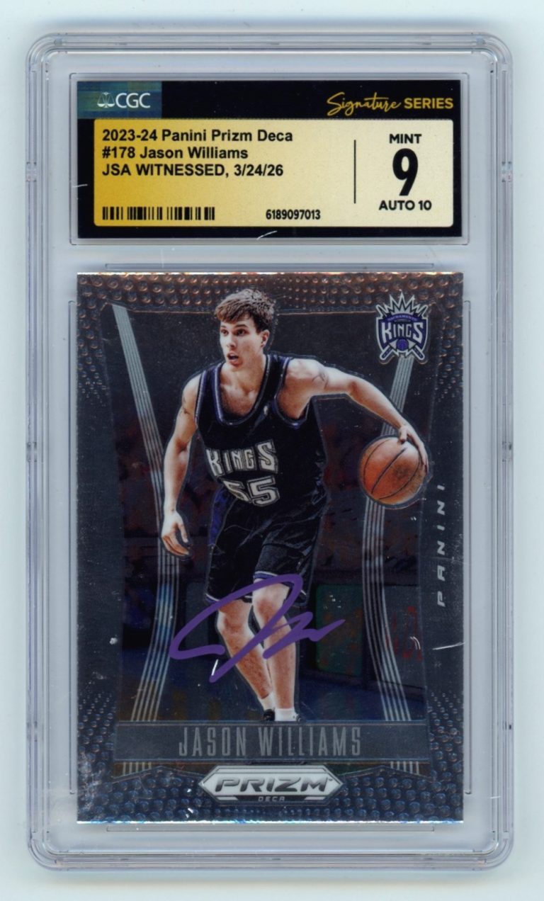 Jason Williams 2023-24 Panini Prizm Deca #178 Signed JSA CGC 9 10 Auto Kings