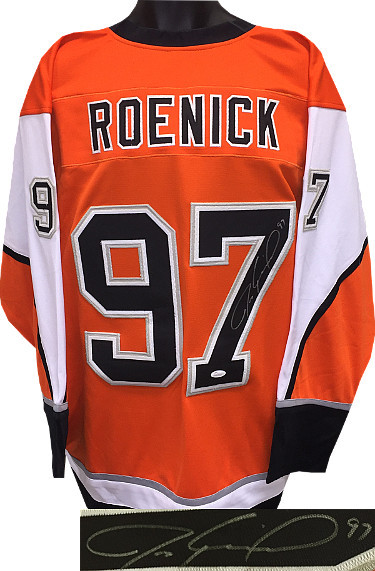 Jeremy Roenick signed Orange TB Custom Stitched Hockey Jersey #97 XL- JSA Holo