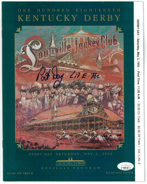 Pat Day signed 1992 Kentucky Derby 118th Program Churchill Downs Lil E Tee JSA