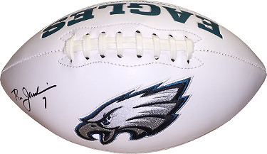 Ron Jaworski signed Philadelphia Eagles White Logo Football - JSA Witnessed Holo