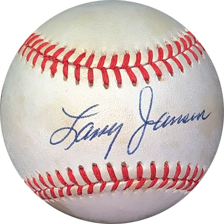 Larry Jansen signed RONL Official NL Baseball tone spots- JSA #EE41615