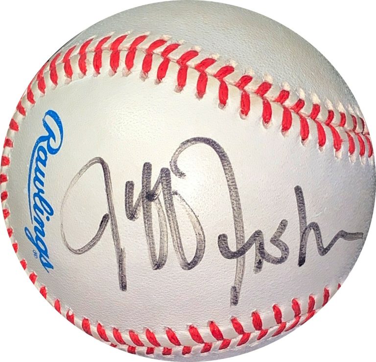 Jeff Fisher signed ROAL Rawlings Official AL Baseball- JSA Hologram #EE41713
