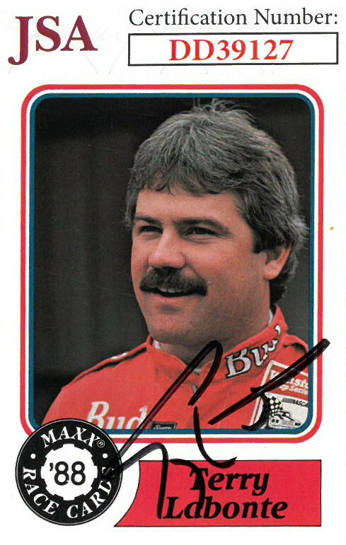 Terry Labonte signed 1988 Maxx Charlotte  RC Trading Card #63- JSA Holo #DD39127