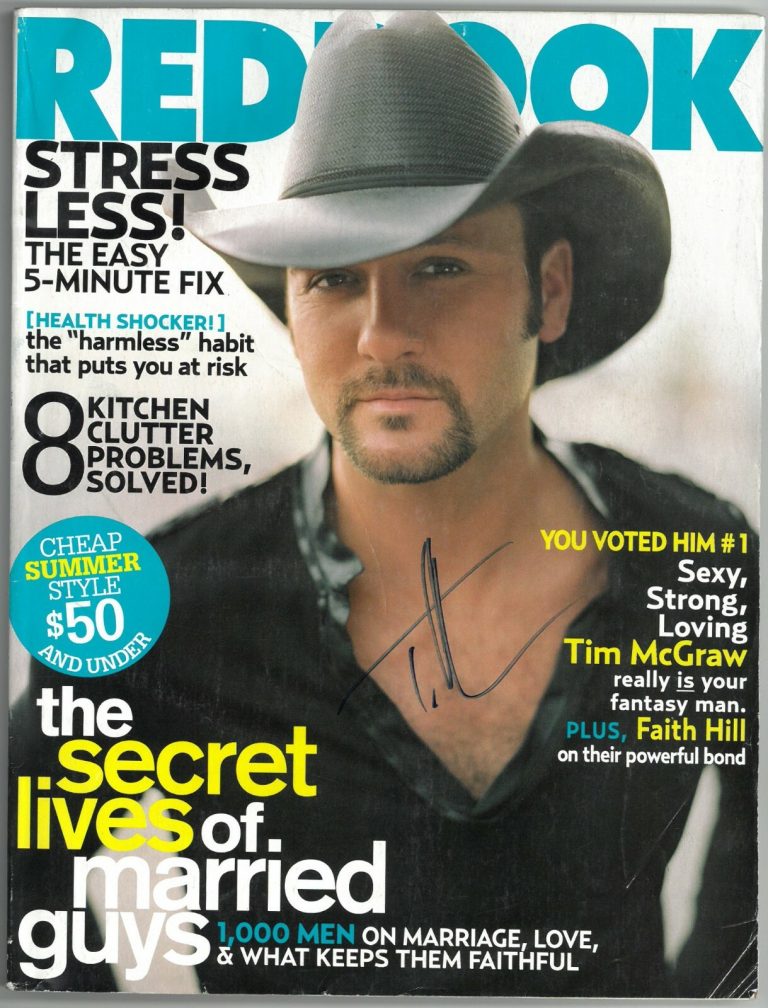 Tim McGraw signed Redbook Full Magazine June 2005- JSA Hologram #DD63025