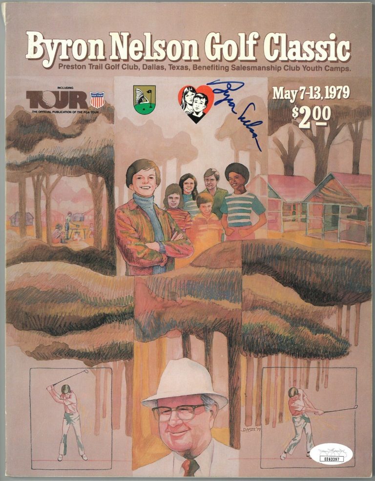 Byron Nelson signed 1979 Byron Nelson Golf Classic Full Program- JSA #EE63397