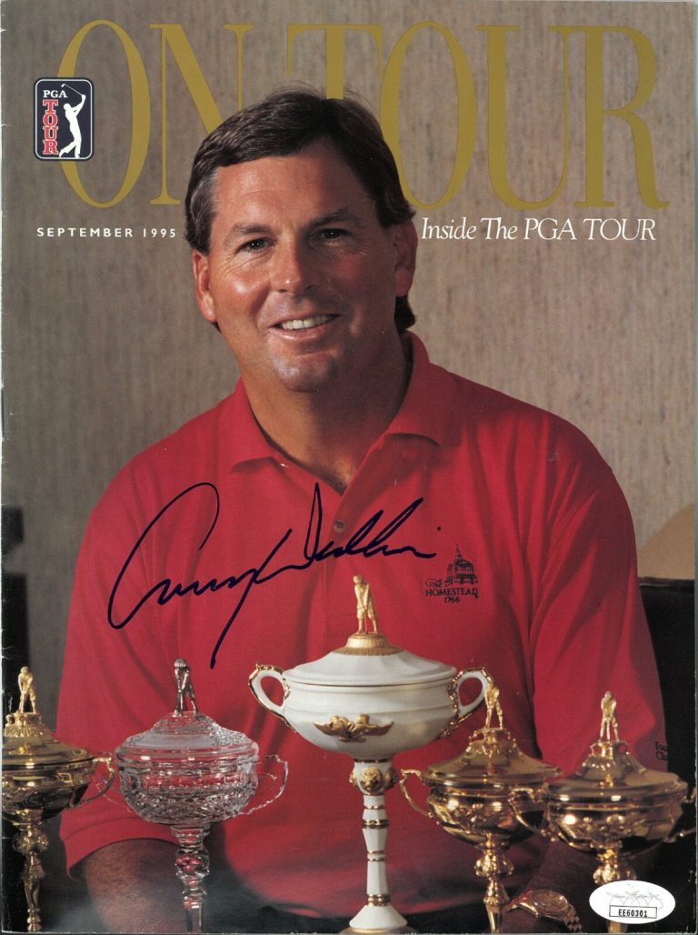 Lanny Wadkins signed On Tour Inside the PGA Tour Magazine Sept 1995 JSA No Label