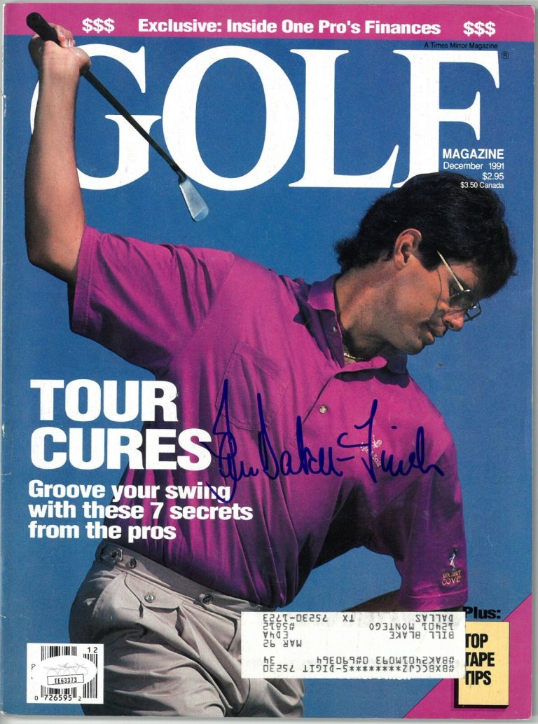 Ian Baker-Finch signed Golf lllustrated Full Magazine December 1991-JSA #EE63373