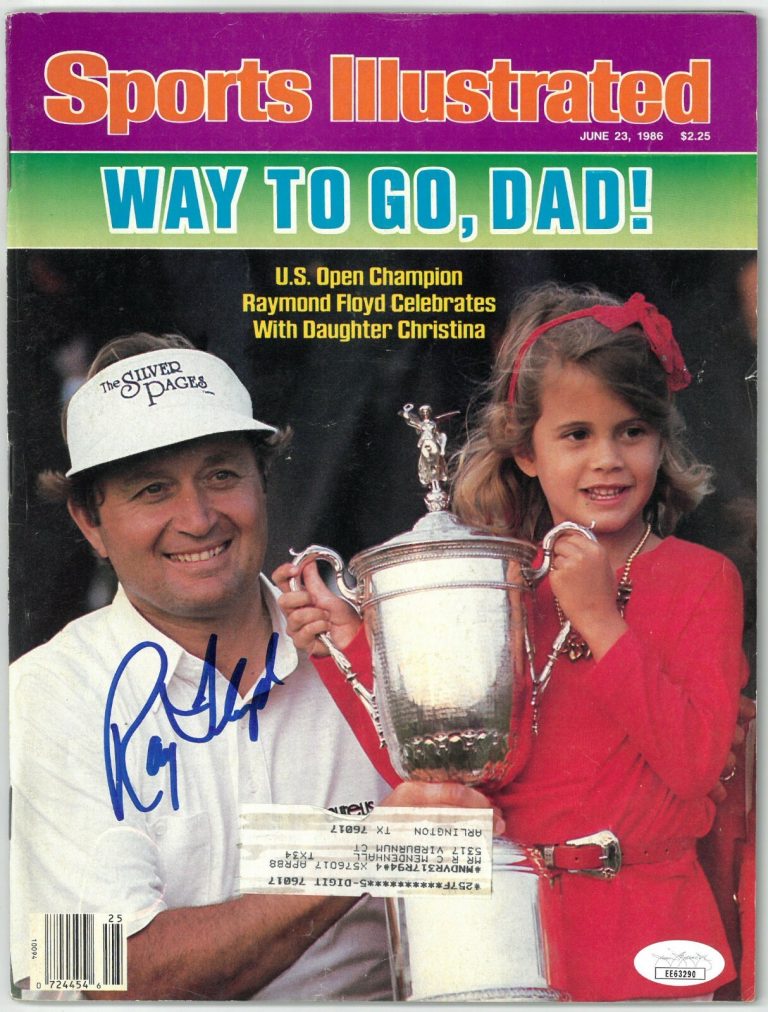 Raymond Floyd signed Sports Illustrated Full Magazine 6/23/1986 - JSA (US Open)