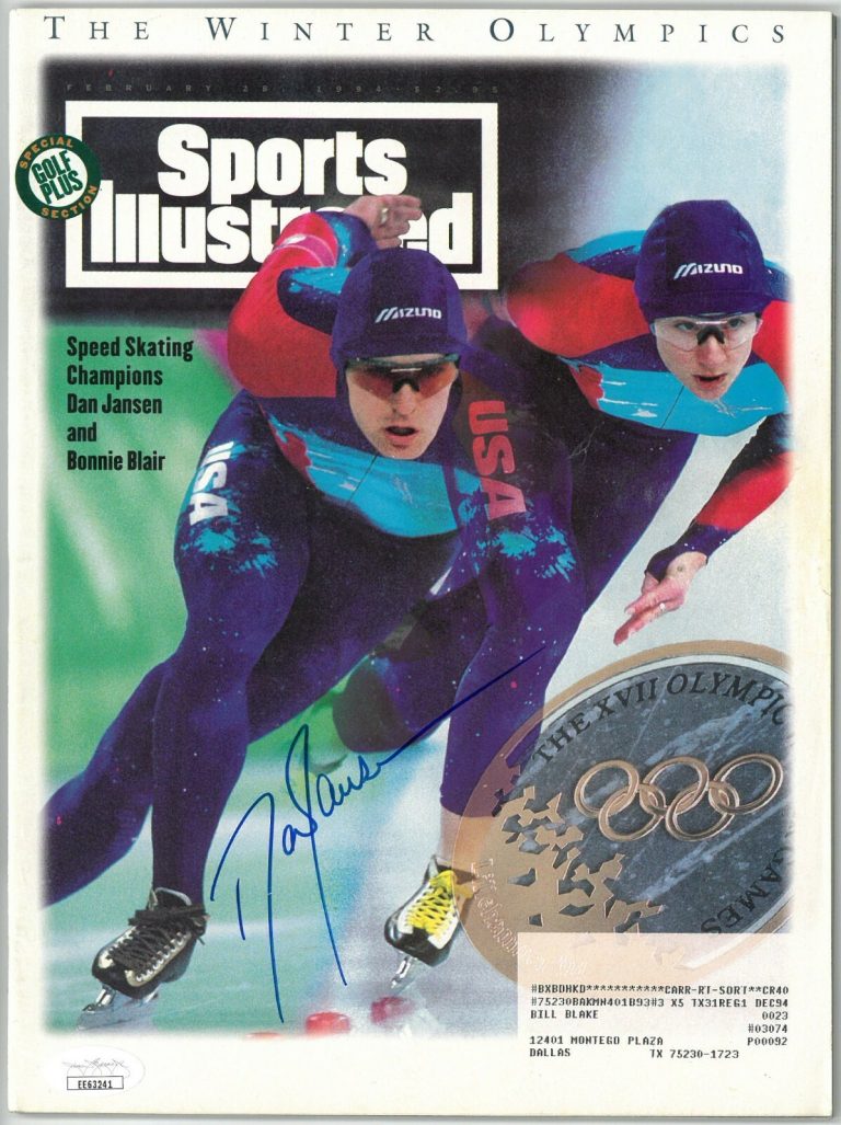 Dan Jansen signed Olympics Sports Illustrated Magazine 2/28/1994 - JSA #EE63241