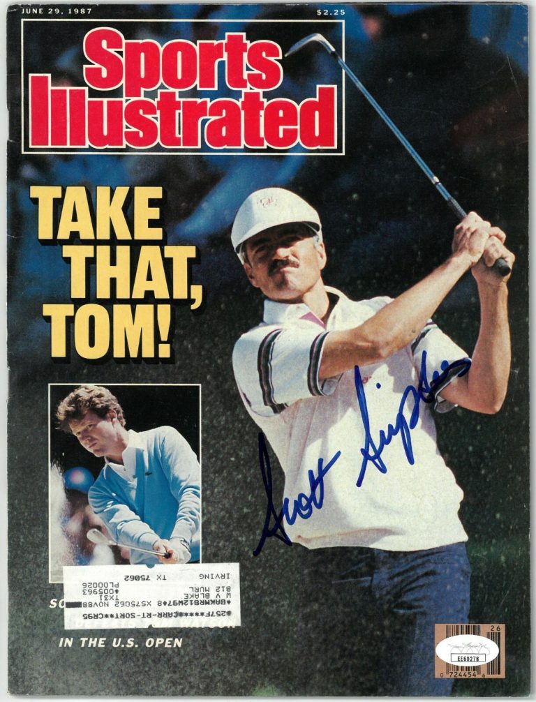 Scott Simpson signed Sports Illustrated Full Magazine 6/29/1987- JSA #EE60278