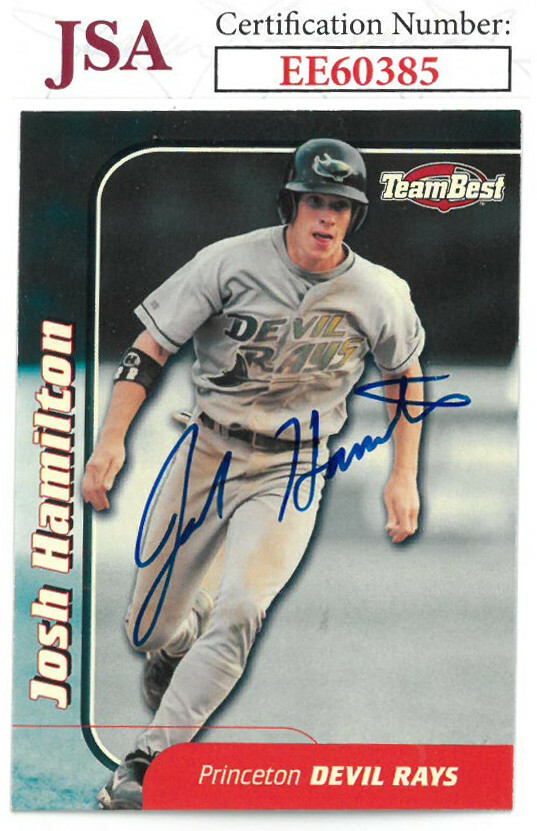 Josh Hamilton signed Princeton 1999 Team Best Minor League Baseball Card #25-JSA