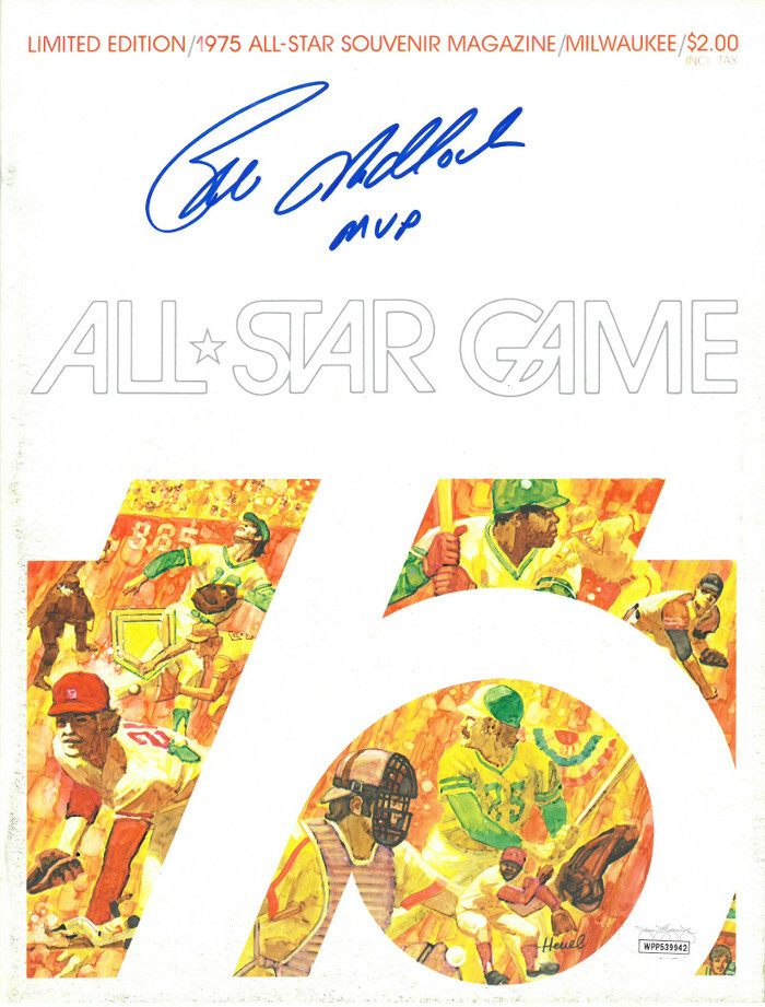 Bill Madlock signed Vintage 1975 All Star Game Official Magazine/Program MVP-JSA