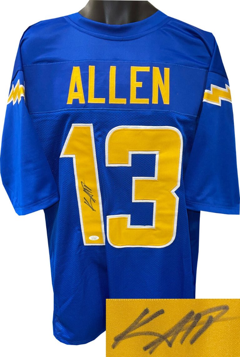 Keenan Allen signed Royal Custom Stitched Pro Style FB Jersey XL - JSA WITNESSED