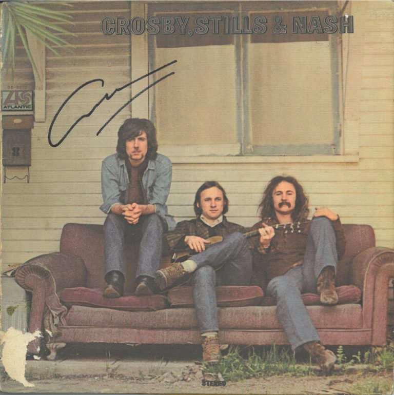 Graham Nash signed 1969 Crosby, Stills & Nash Album Cover/LP/Vinyl Record - JSA