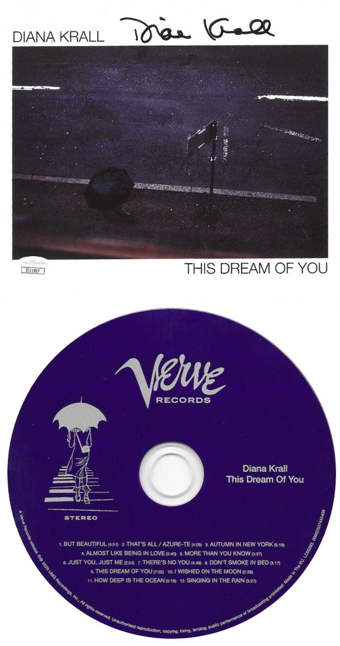 Diana Krall signed 2020 This Dream Of You Verve Records Album Cover/CD-JSA-NEW