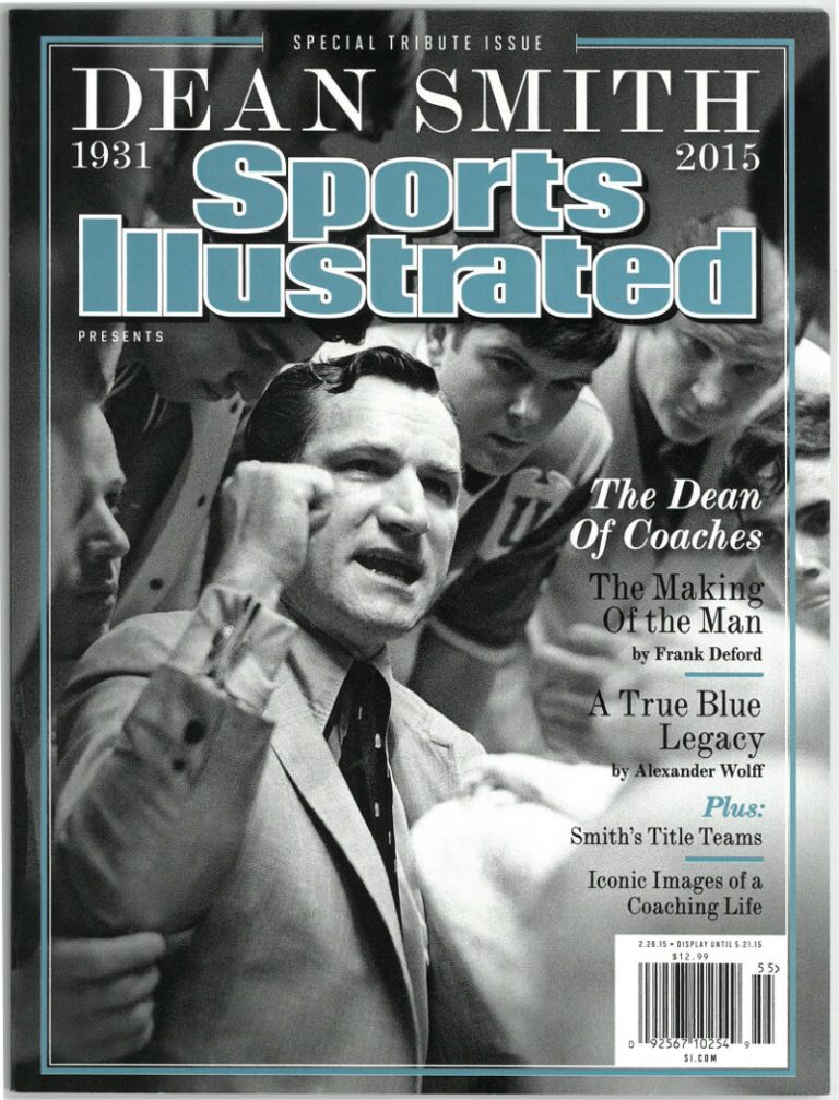 Dean Smith Sports Illustrated Magazine Tribute 1931-2015 North Carolina 2/26/15