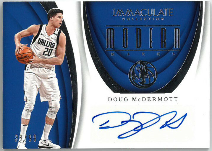Doug McDermott signed 2018 Panini Immaculate Modern Marks Card #MK-DMD #38/99