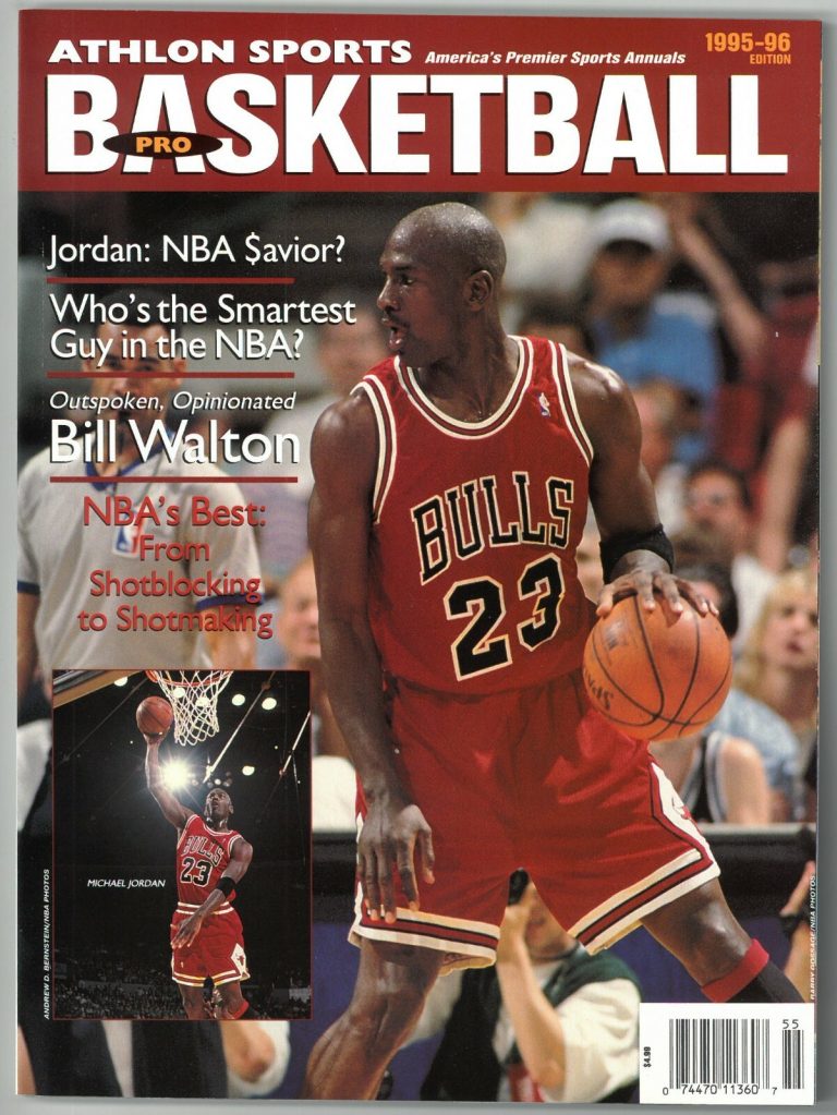 Michael Jordan 1995-96 Chicago Bulls Athlon Sports Preseason Magazine- BRAND NEW