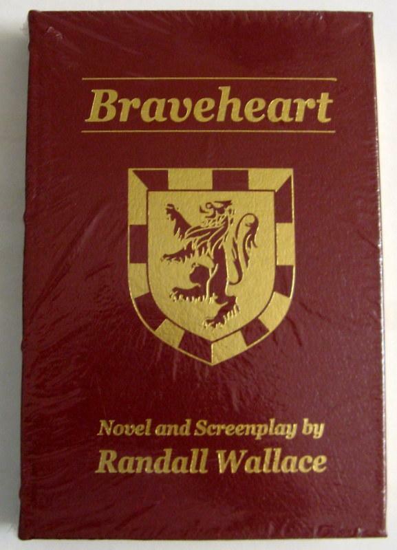 Randall Wallace signed Braveheart Flat Signed Press Leather Book Limited Edition