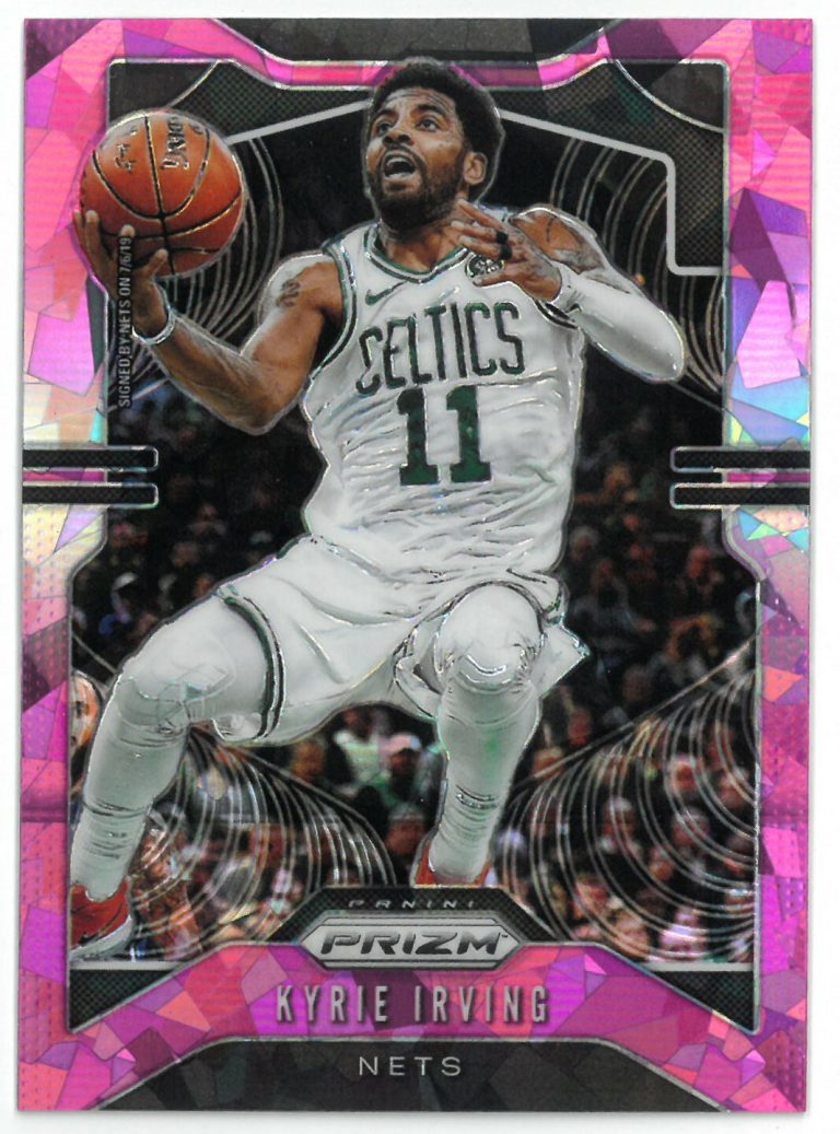 Kyrie Irving Boston Celtics 2019-20 Panini Prizm Pink Cracked Ice Card #201