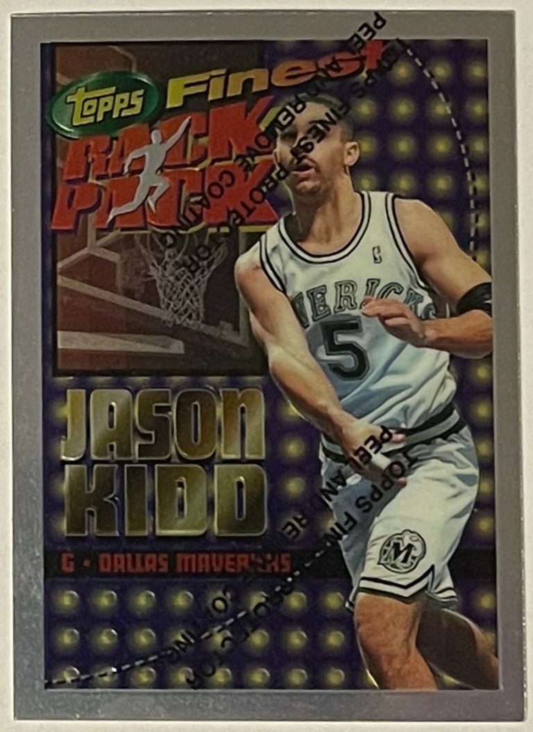 Jason Kidd 1994-95 Topps Finest Holochrome Rack Pack Rookie Card #RP7 w/ Coating