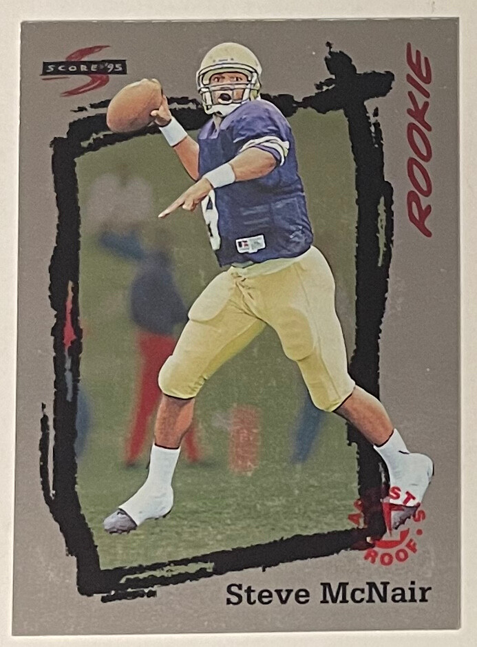 Steve McNair 1995 Score Siege Artist Proof Rookie Card (RC) #248- Alcorn /Titans