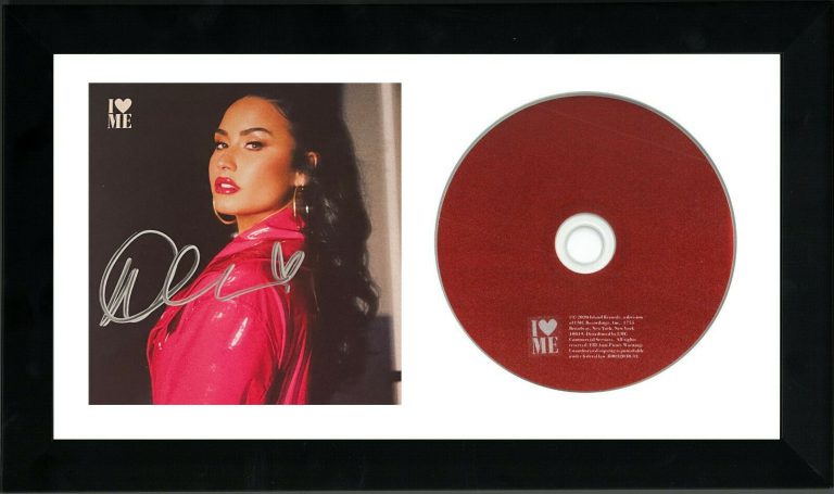 Demi Lovato signed 2020 I Love Me Album Cover w/ CD Framed- JSA #JJ96845