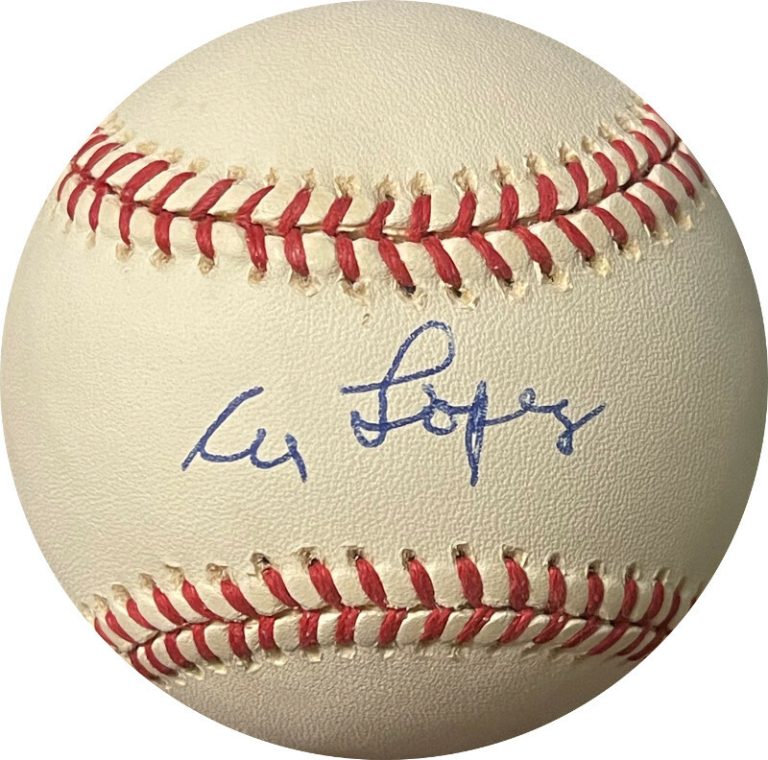 Al Lopez signed Rawlings Leather Little League Game Play Baseball