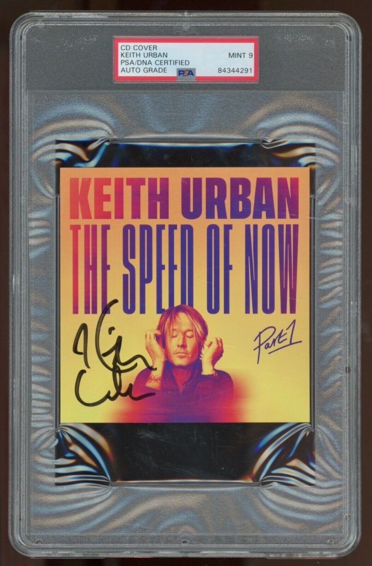 Keith Urban signed 2020 The Speed of Now CD Cover/Booklet- PSA Auto Grade 9 MINT