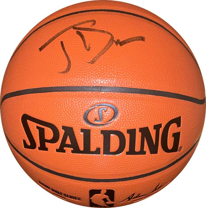 Joe Dumars signed Spalding NBA I/O Rep Game Ball Series Basketball- JSA Witness