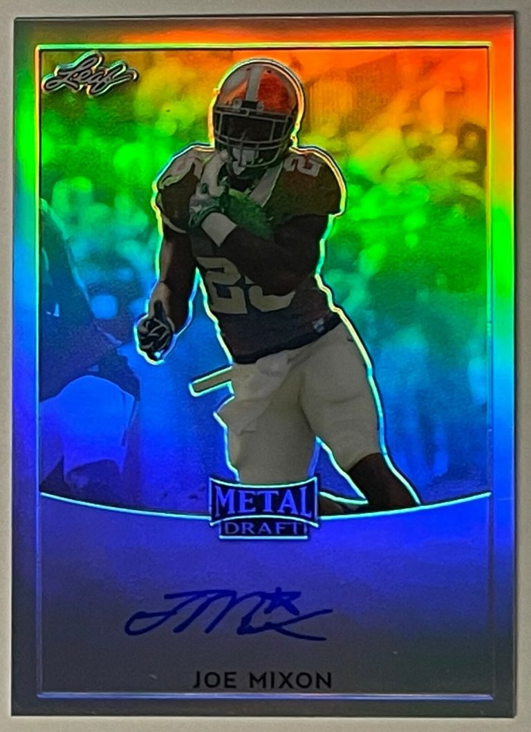 Joe Mixon signed 2017 Leaf Metal Draft Refractors Rookie Card (RC) #BA-JM2