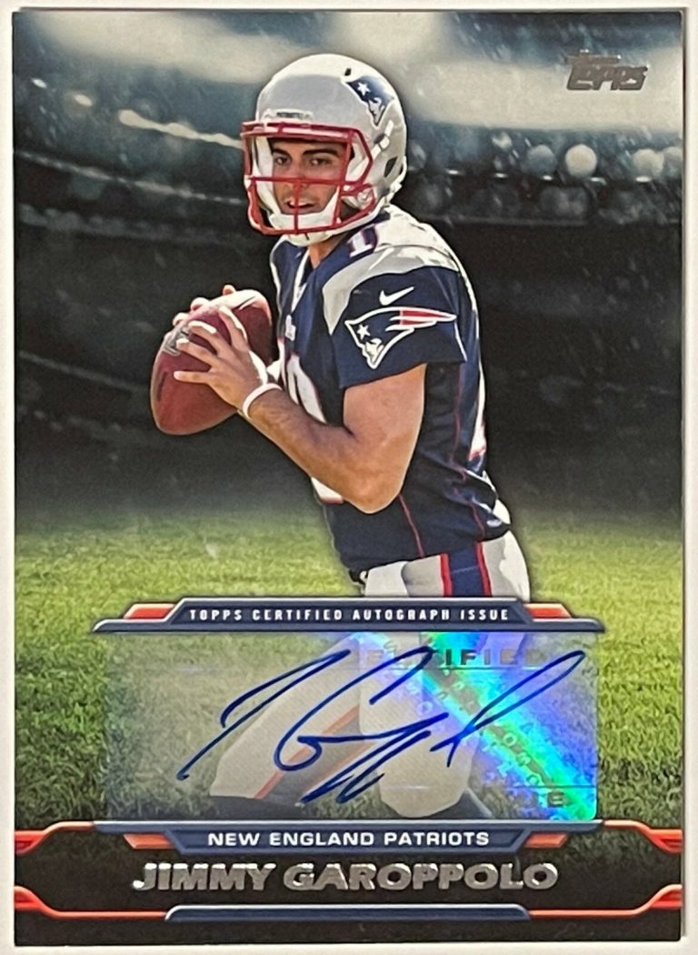 Jimmy Garoppolo signed 2014 Topps Certified Autograph Rookie Card (RC) #TA-JG