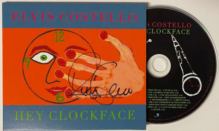 Elvis Costello signed 2020 Hey Clockface Album Hard Cover Booklet w/ CD - COA
