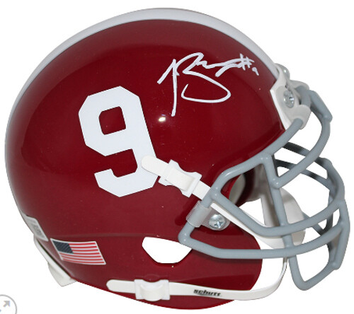 Bryce Young signed Alabama Crimson Tide Schutt #9 Authentic Mini Helmet- Beckett