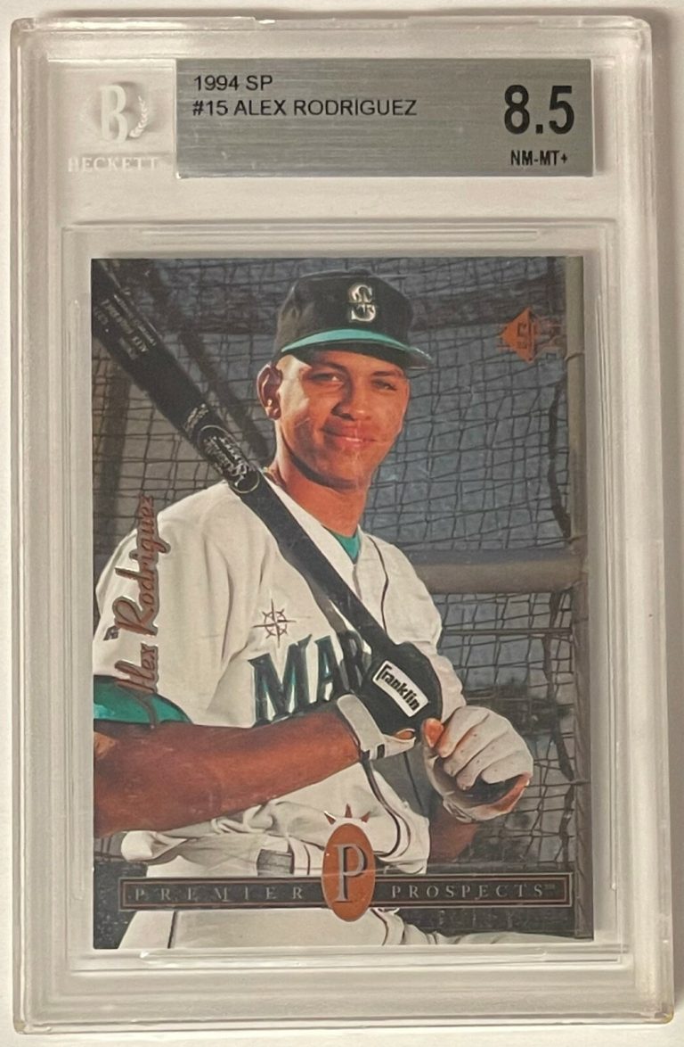 Alex Rodriguez 1994 SP Rookie Card (RC) #15- BGS Graded 8.5 NM-MT+ (8 Centering)