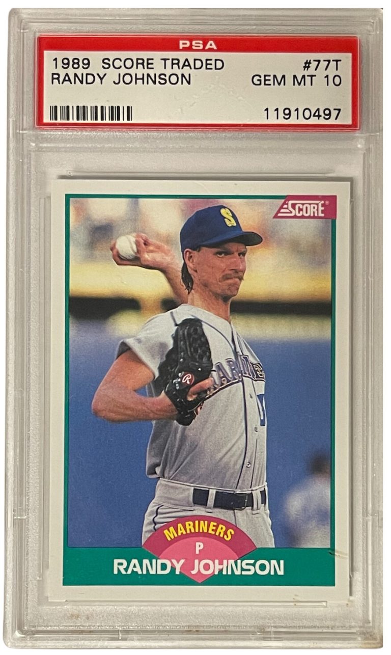 Randy Johnson 1989 Score Traded Rookie Card (RC) #77T- PSA Graded 10 Gem Mint